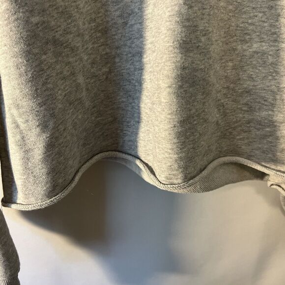 Champion Womens Cropped Gray Hoodie Sweatshirt Rainbow Size Medium - Picture 5 of 9